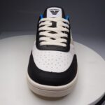 Front view of the Ventela V-88 Low with its perforated toe box and cream laces